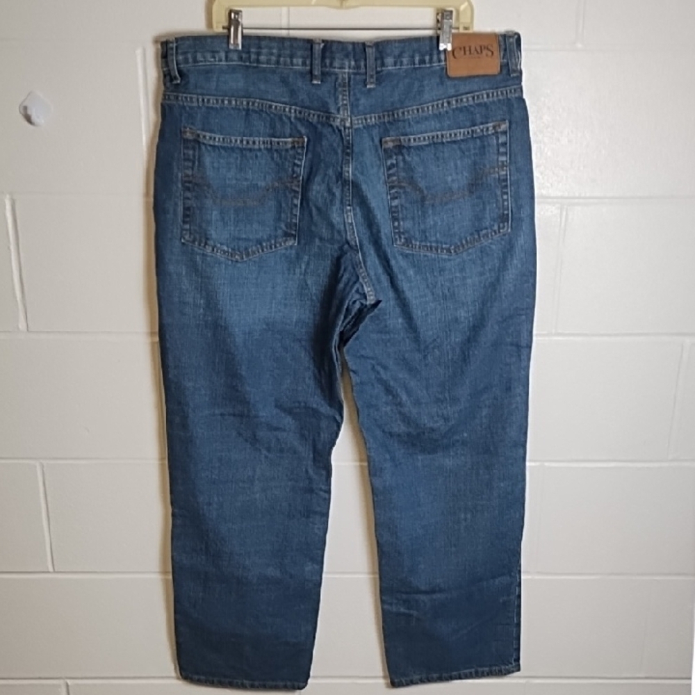 Chaps Blue Relaxed Fit  Denim Jeans Everyday Comfort